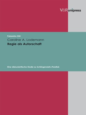 cover image of Regie als Autorschaft